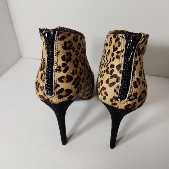Carlos by Carlos Santana Veruca leopard print heeled open toe bootie size 10 - Picture 6 of 6